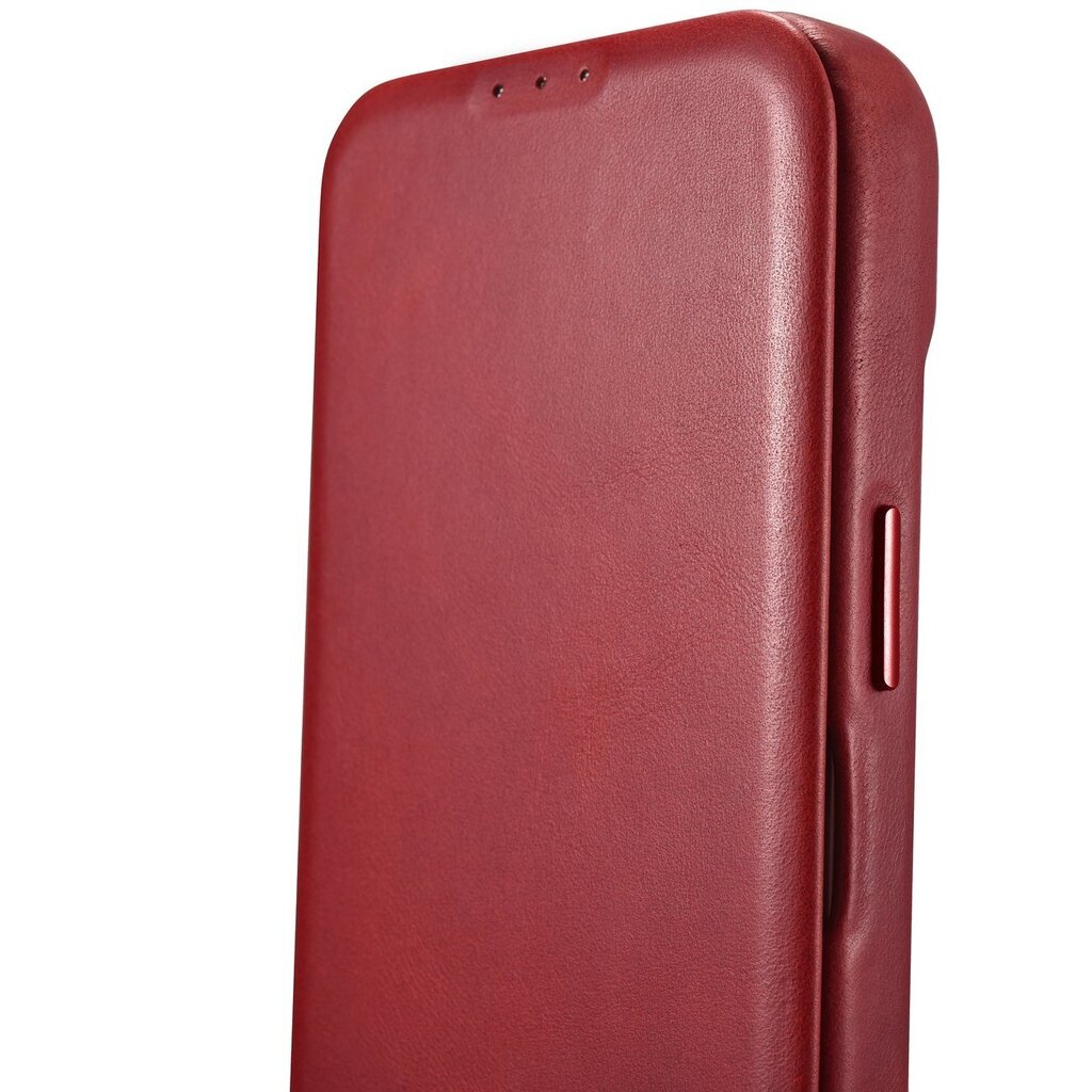 iCarer Leather iPhone 14 Flip Magnetic MagSafe Red (AKI14220705-RD) цена и информация | Telefoni kaaned, ümbrised | kaup24.ee