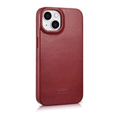 iCarer Leather iPhone 14 Flip Magnetic MagSafe Red (AKI14220705-RD) цена и информация | Чехлы для телефонов | kaup24.ee