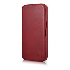 Кожаный чехол iCarer для iPhone 14 Flip с магнитным MagSafe, красный (AKI14220705-RD) цена и информация | Чехлы для телефонов | kaup24.ee