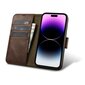 iCarer 2in1 iPhone 14 Pro Max FlipAnti-RFID Brown (WMI14220724-BN) цена и информация | Telefoni kaaned, ümbrised | kaup24.ee