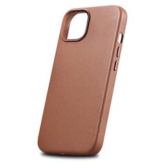 Кожаный чехол iCarer для iPhone 14 Plus, коричневый (совместим с MagSafe) цена и информация | Чехлы для телефонов | kaup24.ee