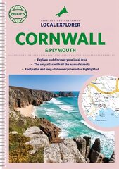 Philip's Local Explorer Street Atlas Cornwall & Plymouth: (Spiral binding) hind ja info | Reisiraamatud, reisijuhid | kaup24.ee