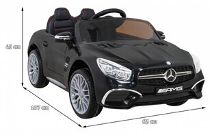 Mercedes Benz AMG SL65 S ühekohaline elektriauto lastele, must hind ja info | Laste elektriautod | kaup24.ee
