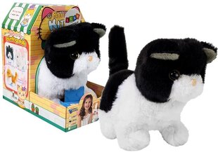 Interaktiivne kassipoeg, must-valge hind ja info | Pehmed mänguasjad | kaup24.ee