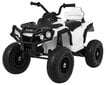 Quad ATV täispuhutavate rehvidega, valge hind ja info | Laste elektriautod | kaup24.ee