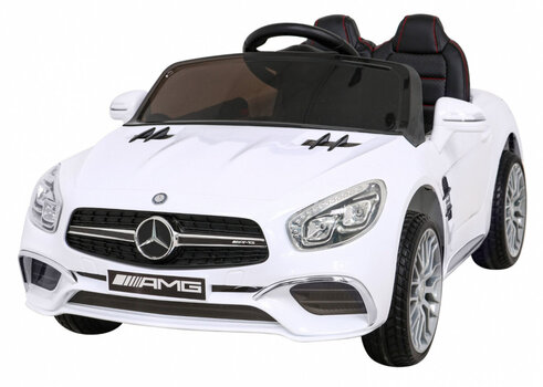 Mercedes Benz AMG SL65 S, ühekohaline elektriauto lastele, valge hind ja info | Laste elektriautod | kaup24.ee