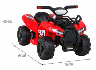 Quad Storm quad bike, punane hind ja info | Laste elektriautod | kaup24.ee