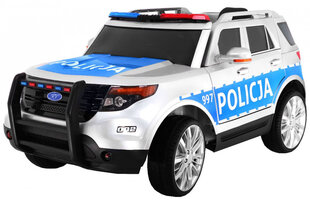 Одноместный полицейский электромобиль CH9935 EXL, белый цена и информация | Электромобили для детей | kaup24.ee