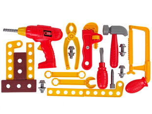 Tööriistakomplekt karbis, punane hind ja info | Poiste mänguasjad | kaup24.ee