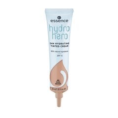 Увлажняющий оттеночный крем Essence Hydro Hero 20-sun beige SPF15, 30 мл цена и информация | Пудры, базы под макияж | kaup24.ee