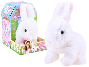 Прыгающий интерактивный кролик, белый цена и информация | Мягкие игрушки | kaup24.ee