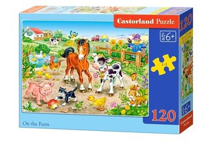 Castorland On the Farm Puzzle, 120 tükki цена и информация | Пазлы | kaup24.ee