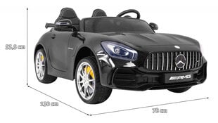 Mercedes-Benz GT R 4x4 elektriline kahekohaline auto, mustaks lakitud hind ja info | Laste elektriautod | kaup24.ee