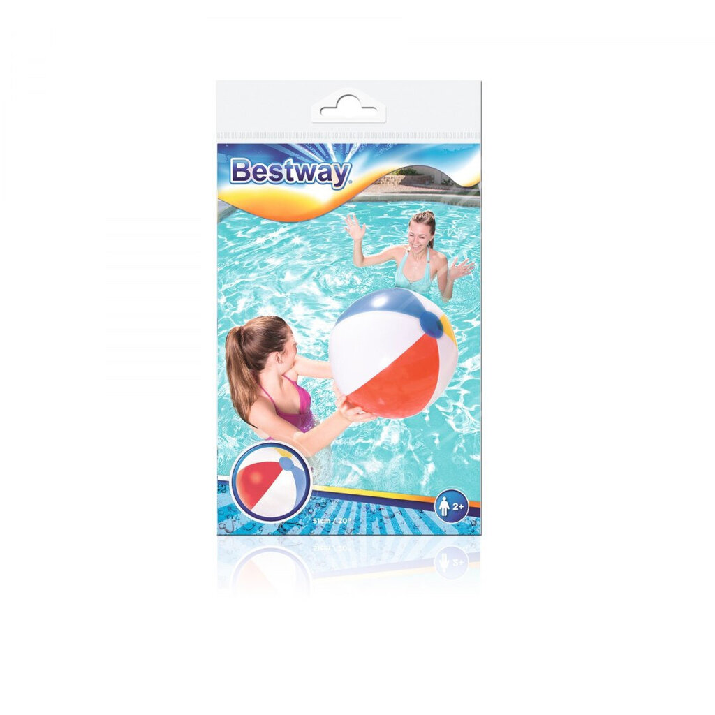 Täispuhutav pall Bestway, 51 cm цена и информация | Täispuhutavad veemänguasjad ja ujumistarbed | kaup24.ee