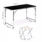 Modernhome Tourist table, folding table, set of 4 chairs Black цена и информация | Aiamööbli komplektid | kaup24.ee