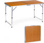 Modernhome Tourist table, folding table, camping wood imitation hind ja info | Aialauad | kaup24.ee