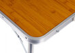 Modernhome Tourist table, folding table, camping wood imitation hind ja info | Matkamööbel | kaup24.ee