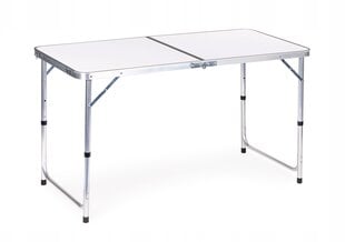 Modernhome Tourist table, folding camping table, white hind ja info | Matkamööbel | kaup24.ee