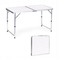 Modernhome Tourist table, folding camping table, white hind ja info | Matkamööbel | kaup24.ee