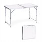 Modernhome Tourist table, folding camping table, white цена и информация | Matkamööbel | kaup24.ee