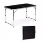 Modernhome Tourist table folding camping table black hind ja info | Matkamööbel | kaup24.ee