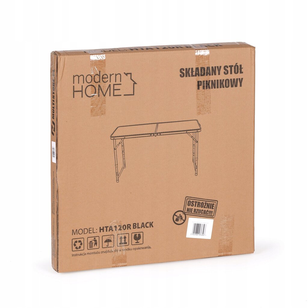 Modernhome Tourist table folding camping table black цена и информация | Matkamööbel | kaup24.ee