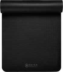 Fitness Gaiam mat with strap, 10 мм цена и информация | Коврики для йоги, фитнеса | kaup24.ee