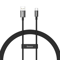 Baseus Superior Series Cable USB to USB-C, 65W, PD, 1m (black) цена и информация | Кабели для телефонов | kaup24.ee