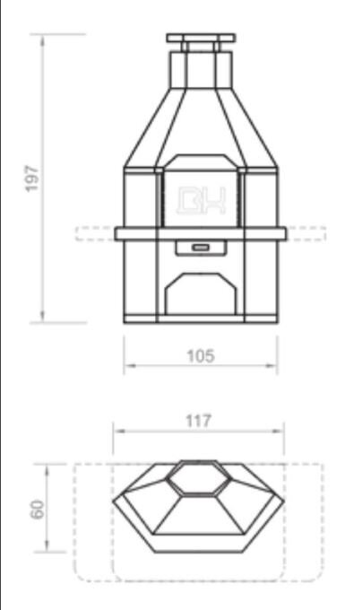 Betoonist väligrill CORNER white_brown_light hind ja info | Grillid | kaup24.ee