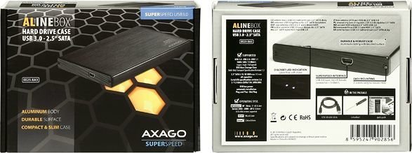 AXAGON EE25-XA3 USB3.0 - SATA 3G 2.5 External Adapter - ALINE Box hind ja info | Komponentide tarvikud | kaup24.ee