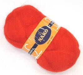 Пряжа для вязания Nako Super Moher 100г, цвет красный 6619 цена и информация | Принадлежности для вязания | kaup24.ee