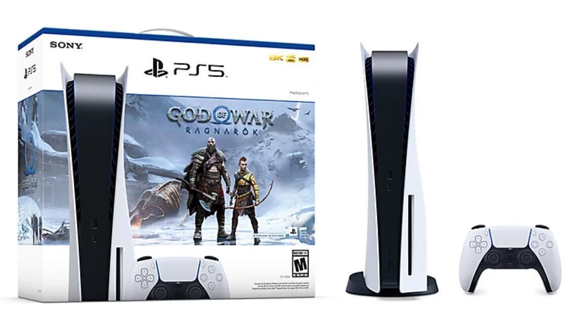 Sony Playstation 5 Blu-ray Edition + God of War: Ragnarök цена и информация | Mängukonsoolid | kaup24.ee