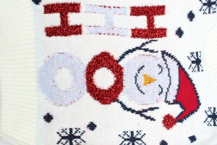 Рождественский белый свитер унисекс цена и информация | Свитеры, жилетки, пиджаки для девочек | kaup24.ee