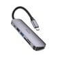Adapter HB28 Type-C multi-function converter HDMI+USB3.0+USB2.0+SD+TF+PD hall hind ja info | USB jagajad, adapterid | kaup24.ee