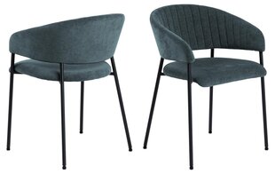 Набор из 2 обеденных стульев Ann, синий цена и информация | Стулья для кухни и столовой | kaup24.ee