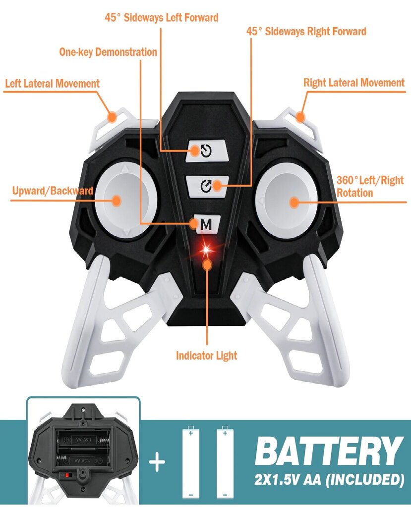 Kaugjuhtimispuldiga auto 4WD Drift Stunt RC Car 2,4 GHz 360° pöörlemine цена и информация | Poiste mänguasjad | kaup24.ee