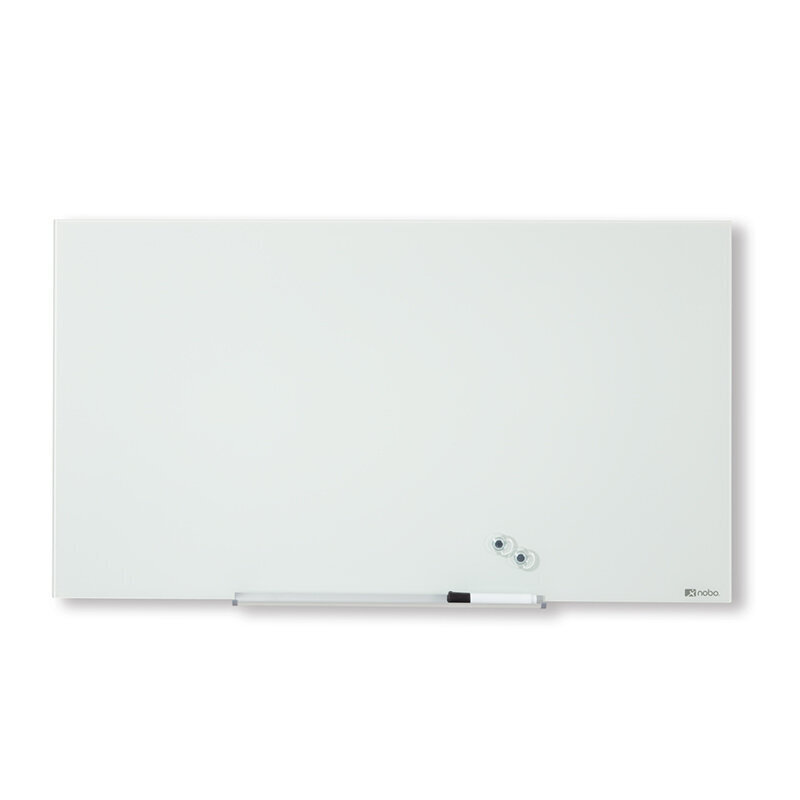 Klaasist valge magnettahvel Nobo Impression Pro, laiekraan 31", 68x38 cm hind ja info | Kirjatarbed | kaup24.ee