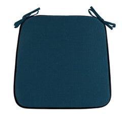 Подушка на стул SUMMER 39x39xH2.5 см, темно-синяя цена и информация | Подушки, наволочки, чехлы | kaup24.ee