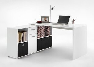 Письменный стол Lex, серый/белый цена и информация | Компьютерные, письменные столы | kaup24.ee
