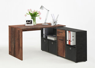 Стол Lex, темно-коричневый/черный цена и информация | Компьютерные, письменные столы | kaup24.ee
