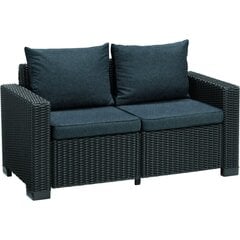 Садовый диван двуспальный California Sofa, серый цена и информация | Комплекты уличной мебели | kaup24.ee