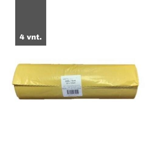 Prügikott, 240 l, 50 mk, kollane, 90 x 120 cm, 5 tk., pakis 4 tk. hind ja info | Prügikotid | kaup24.ee