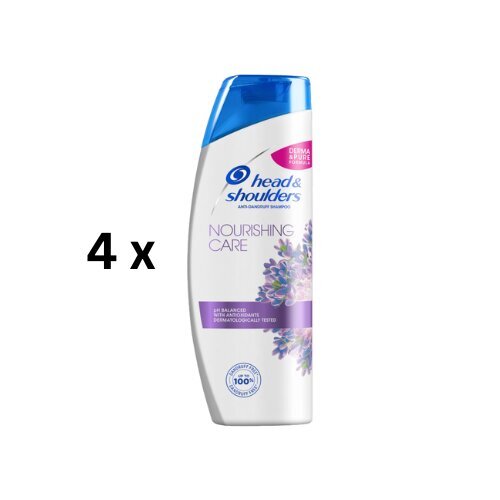 Šampoon HEAD & SHOULDERS Nourish 400ml, pakis 4 tk. цена и информация | Šampoonid | kaup24.ee