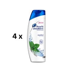 Šampoon HEAD & SHOULDERS Menthol, 400 ml, pakis 4 tk. hind ja info | Šampoonid | kaup24.ee