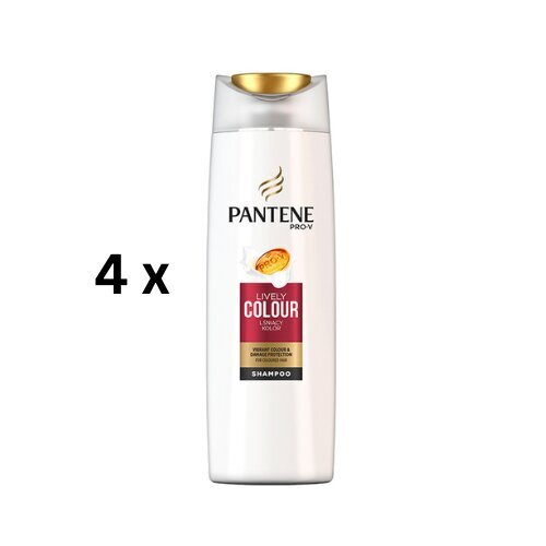 Šampoon PANTENE Color Shine värvitud juustele, 400 ml, pakendis 4 tk. hind ja info | Šampoonid | kaup24.ee