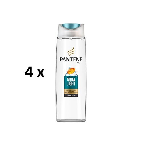 Šampoon PANTENE Fine Aqua Light, 250 ml, pakendis 4 tk. цена и информация | Šampoonid | kaup24.ee