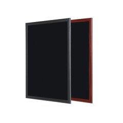 Черная меловая доска BI-OFFICE 90x60, черная деревянная рама цена и информация | Канцелярские товары | kaup24.ee