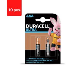 Батарейки DURACELL ULTRA AAA, 2 шт., в упаковке 10 шт. цена и информация | Батарейки | kaup24.ee