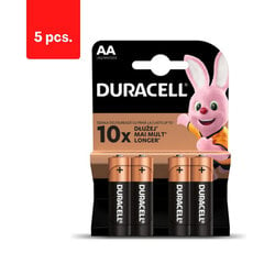 Батарейки DURACELL AA, LR6, 4 шт., в упаковке 5 шт. цена и информация | Батарейки | kaup24.ee