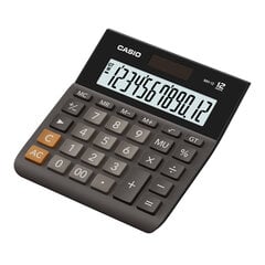 Калькулятор настольный CASIO MH-12, 127 x 136.5 x 28.8 мм, черный цена и информация | Смягчает воду и защищает Вашу посудомоечную машину от извести. | kaup24.ee